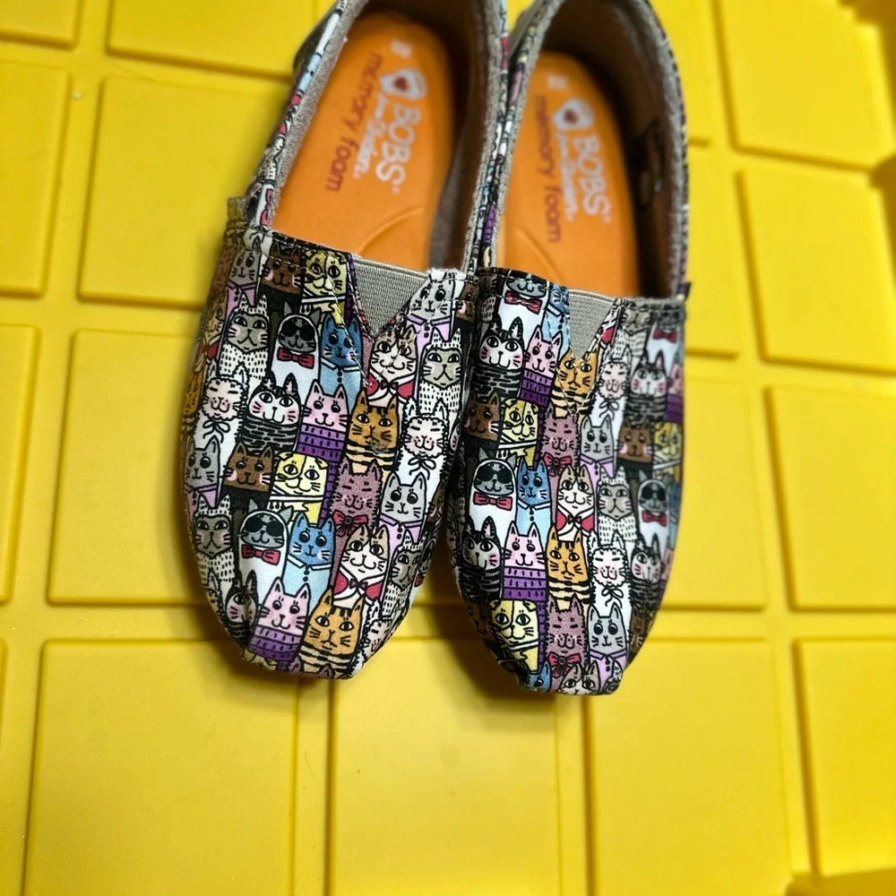 Skechers Orange and Purple Moccasins with Playful Design